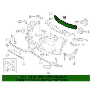 2015ถึง2021 Lexus NX300 NX300h NX200t 52021-78040แท่งอลูมิเนียมกันชนหน้ารถยนต์เสริมแรงกระแทก - Product Image 4