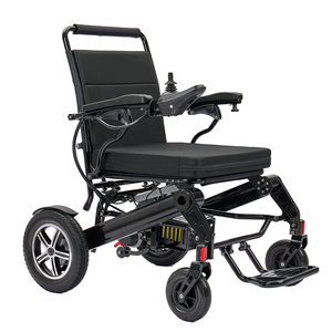 Tragbarer Faltbarer Elektrischer Rollstuhl, 200kg Tragkraft 2*350W Motoren Aluminiumlegierungsrahmen, Elektromagnetische Bremse für Reisen - Product Image 3