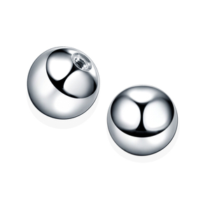 100 шт./упаковка, сменные шаровые верхние детали из нержавеющей стали для пирсинга подковы, пирсинга, промышленные украшения для пирсинга - Product Image 3