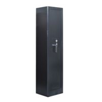 Coffre-fort à armes à feu en métal de qualité supérieure, modèle Shuaima L6-6, 400*350*1500mm, épaisseur 6mm, avec serrure à clé, robuste, NOIR/GREY FONCÉ, pour usage pénitentiaire