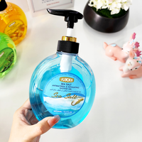 UUKKG Gel Douche Moussant au Sel Marin Grand Format, Contrôle du Sébum à la Vitamine E, Parfum Longue Durée, Bulles de Lait Fruité Nourrissantes
