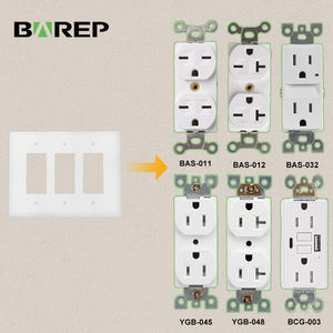 बेरेप लिस्ट <span class=keywords><strong>3</strong></span>-गिरोह सजावट दीवार प्लेट मानक आकार विद्युत आउटलेट रिसेप्कल कवर और स्विच प्लेटें - Product Image 4