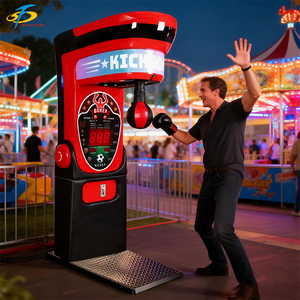 Máquina de Juego Arcade de Boxeo <span class=keywords><strong>KICKBOXER</strong></span>, con Protección, Durabilidad y Entretenimiento, de Plástico y Metal, con Altavoz Ligero, Operada con Monedas - Product Image 4
