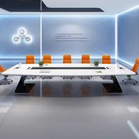 Fabricant chinois Mobilier de bureau 4m à 5m de long Tables de conférence Bureau de réunion en bois pour salle de réunion et bureau