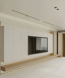 Mueble de TV de pared flotante Diseño montado Diseño moderno Mueble de TV de pared completa Soportes Muebles de sala de estar Juego de unidad de TV - Product Image 1