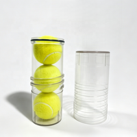 Nouveau design, pressuriseur de balles de padel en PC transparent et écologique pour prolonger la durée de vie des balles
