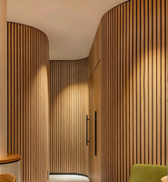 Panneaux muraux acoustiques en bois rainuré décoratifs, placage personnalisé, MDF, pour la rénovation des plafonds résidentiels, commerciaux, intérieurs et extérieurs