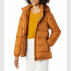 Chaquetas acolchadas personalizadas de nailon 100% al por mayor para mujer servicio OEM transpirable de alta calidad talla grande temporada Invierno personalizada - Product Image 1