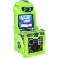 Grand poisson à pièces mangeant de petits poissons Machine de jeu de grue d'arcade pour enfants contrôle de manette d'amusement en plastique métallique Durable