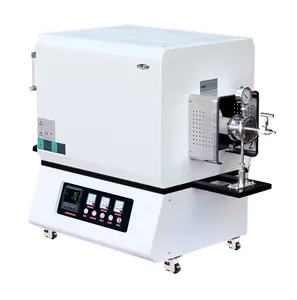 High quality 1200C horizontal vacuum quartz tube furnace/oven