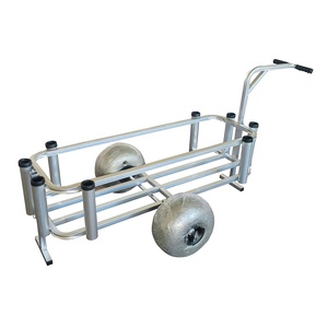 Outdoor <strong>Aluminum</strong> <strong>Fishing</strong> Beach <strong>Cart</strong> Trolley with <strong>2</strong> Balloon Tires Beach <strong>Fishing</strong> <strong>Cart</strong> - Product Image 3