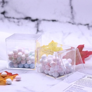 2*2*2 pulgadas fábrica corona de plástico de <span class=keywords><strong>caramelo</strong></span> de la caja de acrílico caja de dulces - Product Image 5