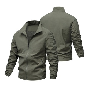 Logo personalizzato autunno Nylon abbigliamento da lavoro escursionismo traspirante antivento impermeabile esterno Softshell <span class=keywords><strong>senza</strong></span> <span class=keywords><strong>cappuccio</strong></span> giacche da <span class=keywords><strong>uomo</strong></span> - Product Image 3