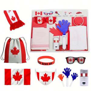 Kit de Supporter Coupe de Football 2026 - Ensemble Drapeau National et Accessoires pour Supporters de Football pour Événements Sportifs |   Accessoires de cheering pour les équipes et les sponsors - Product Image 2