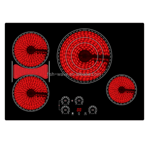 Estufa Eléctrica de Cocina con 4 Hornillas Vitrocerámicas, con Perillas o Panel Táctil - Product Image 2