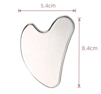 Outil de Massage Gua Sha en acier inoxydable SUS304, Massage Facial, grattoir, thérapie de SPA lisse pour le visage, les yeux et le cou