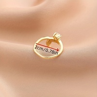 Anillo Ajustable de Latón con Gema en Forma de Cola de Pez para Mujer - Joyería Chapada en Oro de 18K Estilo Vintage Moderno y Diseño Individual