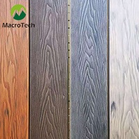 Panneaux de terrasse extérieurs en WPC à clipser, modernes, antidérapants, imperméables, à effet bois, pour piscine et aménagement paysager de jardin