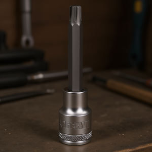 Adaptateur de douille Fervi 1/4 pouce Torx T20 à tige longue - Product Image 3