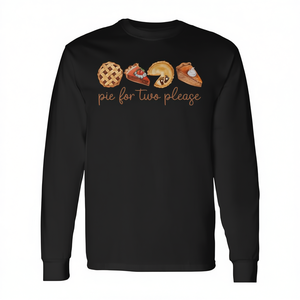 T-shirt à manches longues « Pie For Two Please Thanksgiving Pregnancy Announcement » - Product Image 2