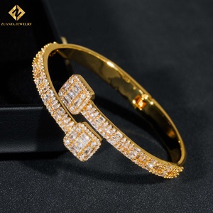 GRA Certificate Jewelry <b>Iced</b> Out Moissanite Bangle 925 Silver VVS Hiphop Bangle Pass Diamond Tester Fast Shipping - Product Image 4