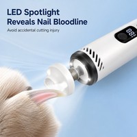Couvre-poussière détachable pour un vidage facile des débris, lime à ongles professionnelle pour animaux de compagnie, qualité salon à domicile, kit de lime à ongles pour animaux de compagnie