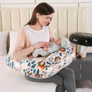 Almohadas de Lactancia de Gran Tamaño para Mamá y Bebé, con Correa Ajustable para la Cintura, Almohada de Apoyo para Bebé - Product Image 3