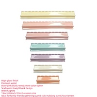 Support de Mahjong en Bois Massif Effet Brillant pour Tuiles Ondulées, Décoration de Table de Mahjong Américain, Accessoires de Jeu de Société – Direct Usine