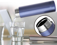 Gourde isotherme à double paroi en acier inoxydable 400 ml, pour le sport, le camping et les voyages, isolation thermique 12-24 heures, design luxueux
