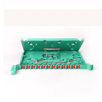 12-Port FC Single-Mode Fully Loaded ODF Fiber Optic Distribution Frame 19-Inch Rack-Mount Black Slide-Out Fusion Splice Tray
