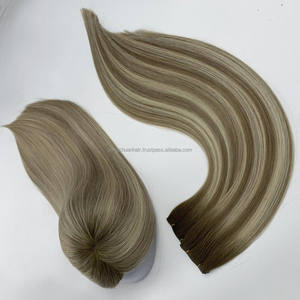 วิกผมแท้แบบชาวยิวพร้อมวิกผมปลอมแบบหนาทำจากผ้าไหมฝรั่งเศสสำหรับท็อปเปอร์ผู้ชายผู้หญิง24นิ้ว - Product Image 3