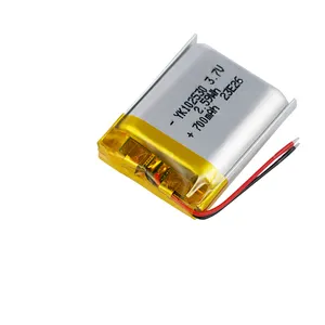 3.7v 102530 6s 3s 700mah סוללת ליתיום פולימר יון לשעון חכם סוללת ליתיום פולימר