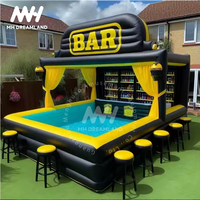Piscine gonflable extérieure de partie d'arrière-cour des adultes avec la barre de piscine de barre de PVC pour le plaisir