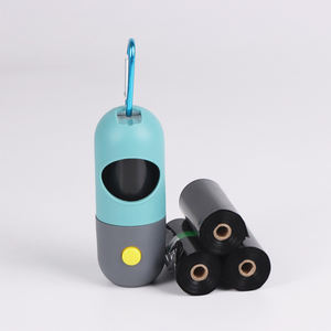 Dispensador de Bolsas para Excremento de Perro Portátil, Impermeable y Biodegradable, para Paseos al Aire Libre, con Linterna LED Integrada, Hecho de Plástico - Product Image 2