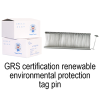 100% GRS recyclé post-consommation étiquette en plastique épingle écologique tressé TEXTILE VÊTEMENTS RPP pour vêtements Textile GRS certifié