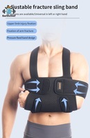 Attelle de bras et épaule, support d'immobilisation du coude, pour bras cassés, fracturés, blessés ou entorses
