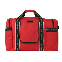 Sac de transport d'équipement pour pompiers, sac de transport d'équipement de luxe pour pompiers, couleur rouge, sac de transport d'équipement de lutte contre l'incendie pour pompiers