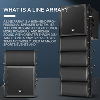 Système de sonorisation professionnel à colonne Line Array en aluminium étanche bi-amplifié 2.0 avec subwoofer 12 pouces extensible multifonctionnel pour salle