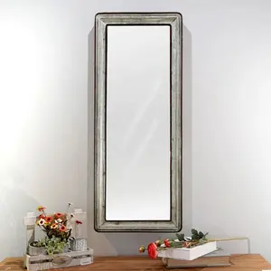 Модные простые настенные зеркала подвесные декоративные прямоугольные в форме полной длины 16x40 дюймов длинное зеркало для стены