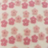 Kain Jacquard Bunga Fleece Sherpa Rajut Tricot Poliester 100% Berkualitas Tinggi, Bernapas, dan Bergaya Lucu untuk Anak Laki-laki dan Perempuan