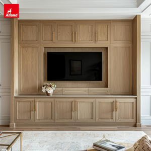 <span class=keywords><strong>Meuble</strong></span> <span class=keywords><strong>TV</strong></span> mural en bois de chêne blanc moderne <span class=keywords><strong>et</strong></span> minimaliste sur mesure Alland pour chambre à coucher <span class=keywords><strong>et</strong></span> entrée - Product Image 3