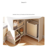 2025 personnalisé petit bureau à domicile bureau étude Table blanc coin ordinateur bureau en forme de L avec tiroirs pour petit endroit