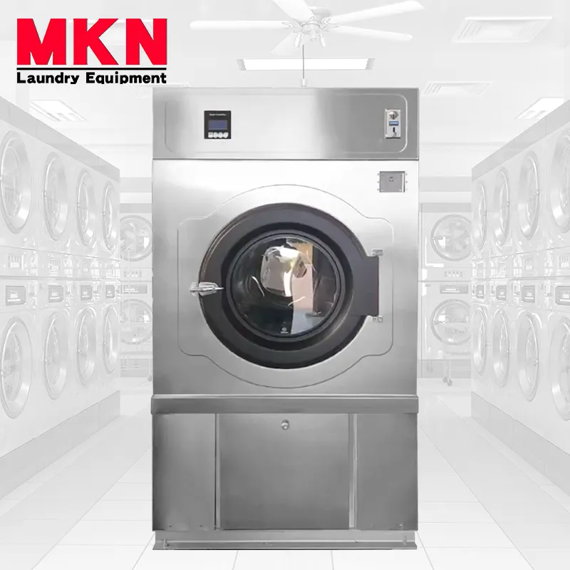 Máquina de secar roupa a fichas, 12kg, 15kg, 20kg, 25kg, máquina de lavar roupa, aquecimento elétrico a gás, secador de mão único