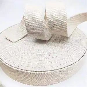 Custom Printed Eco 100% Bag Twill Thick Cotton Webbing Straps