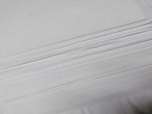 100 precortado peso medio 50gms algodón desgarro estabilizador respaldo 8x8 se adapta a aros 4x4 Fusible para bordado a máquina 100% algodón - Product Image 5