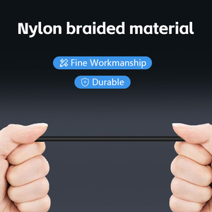 Precio barato de fábrica <span class=keywords><strong>Carga</strong></span> rápida 1M 2M Nylon Tipo C Cable Usb Teléfono <span class=keywords><strong>celular</strong></span> móvil Cable de <span class=keywords><strong>carga</strong></span> Cable de datos - Product Image 3