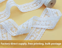 3cm Mesh Milk Silk Embroidery Lace Factory Breathable Lolita Hand-made Embroidery Lace Accessories Nonwoven Technics