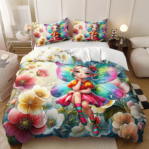 Set Copripiumino Eden con Stampa Digitale 3D Motivo Floreale Principessa Colore e Logo Personalizzabili per Casa e Hotel - Product Image 6