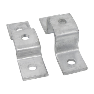 TF401 HDG 6mm Support en U à trois trous décalé, fixation facile avec canal 41x21mm pour l'assemblage - Product Image 2
