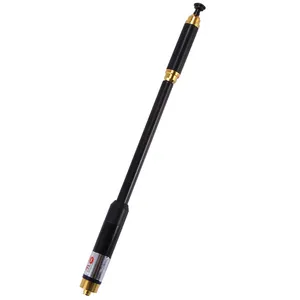 AL800 UHF, VHF telescópica antena BNC de alta calidad para Kenwood portátil dos Radio TK-208 TK-308 del Icom Walkie Talkie IC-V85